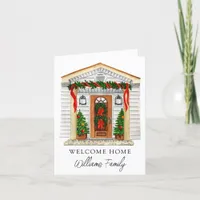 Welcome Home Real Estate Closing Day Christmas Thank You Card