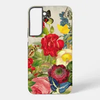 Vintage Flower Bouquet with Butterflies Samsung Galaxy S22+ Case