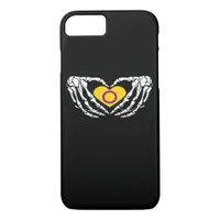 Intersex Pride Skeleton Halloween Goth Heart Class iPhone 8/7 Case