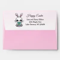 Personalized Easter Bunny and Address Envelope