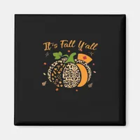 It’s Fall Y’all Pumpkin Leopard Nurse Halloween  Magnet