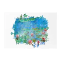 ** Lily Pads Pond Painting AR23 Monet Acrylic Print