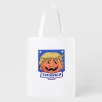 Trumpkin Classic – Funny Halloween Quote Grocery Bag