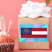 Georgia State Flag Rectangular Sticker