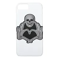 Skeleton Heart Hands Clean Graphic Mood iPhone 8/7 Case