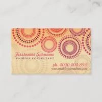 Summer Fireworks Fashion Retail Business Cards