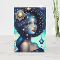 Goddess of the Stars All Occasions Greeting Card