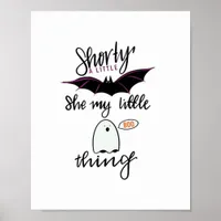 Shorty Batty Funny Retro Poster