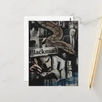 Political Blackmail Mixed Media Collage Postcard