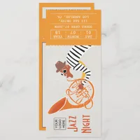 Corporate Jazz Music Night Ticket invitation