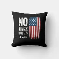 No Kings In America Since 1776 Independence Day Pa Throw Pillow