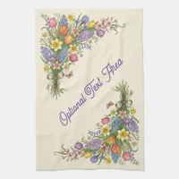 Vintage Spring Floral Easter Kitchen Towel