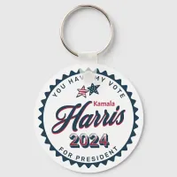 Kamala Harris 2024 | You Have my Vote  Keychain