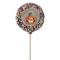 Trick or Treat Halloween Pumpkin Chocolate Covered Oreo Pop