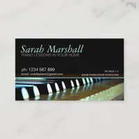 Piano Keyboards Music Teacher Business card