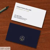 Simple Minimalist Lawyer Business Card