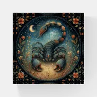 Scorpio Zodiac Astrology Sign Celestial Birthday Paperweight