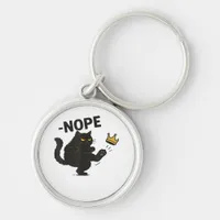 Cat No Kings In America  Keychain