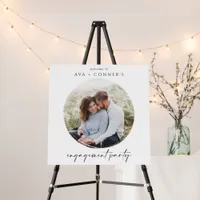 Modern Photo Wedding Engagement Party Welcome Sign