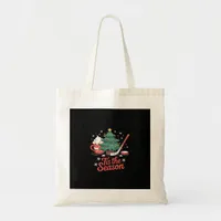 Tis The Season Hockey Coffee Tree Hockey Christmas Tote Bag