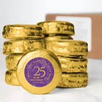 Purple & Gold School College Class Reunion Dipped Oreo Cookie Favors