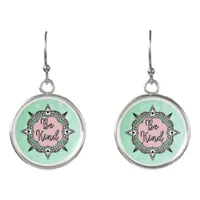 Be Kind | Mint Green and Pink Earrings