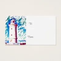 Lighthouse Gift Enclosure Tag