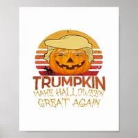 Trumpkin Halloween Funny Classic Poster