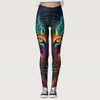 Wild Neon Natures Tiger Leggings