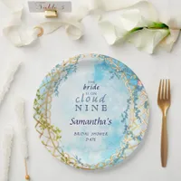 Bride On Cloud Nine Rococo Revival Bridal Shower Paper Plates