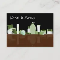 green Makeup artist Business Cards