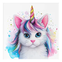 Unicorn Kitten Acrylic Print