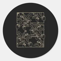 Cottagecore Goblincore Aesthetic Strawberries Classic Round Sticker