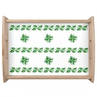 Serving Tray - Ribbons of Green Holly