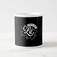 Christmas Eve Merry Christmas - Let's Get Lit Clas Giant Coffee Mug