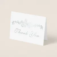 EDITABLE Foil Thank you Foil Card