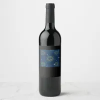 Whimsigoth Night Sky Sun Moon Witchy Classic Desig Wine Label