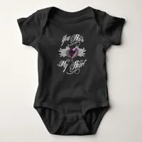 You Have My Heart Pink Baby Bodysuit