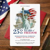 USA Semiquincentennial 250 Years America's Freedom Invitation