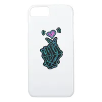 Beautiful Skeleton Hands With A Heart Signal For H iPhone 8/7 Case