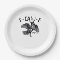 F Caw F Essential Classic Aesthetic Paper Plates