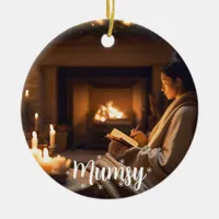 Merry & Mumsy, Cozy Holiday Moments Ceramic Ornament