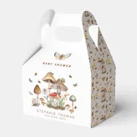 Woodland Mushroom Baby Shower Favor Boxes with Ins