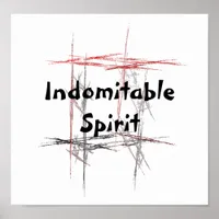 Martial Arts Tenets Indomitable Spirit Poster