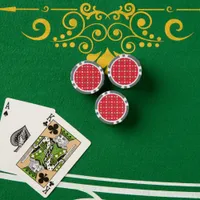 Christmas Holiday Charm Pattern 02 -  Poker Chips