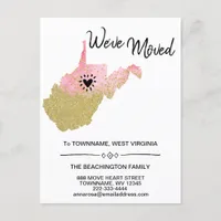 *~* Moving STATE WEST VIRGINIA * New Home Address  Announcement Postcard