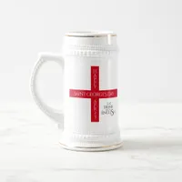 Eat Drink and Be English St George's Cross Flag Beer Stein