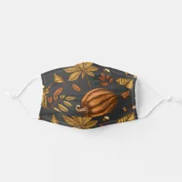 Fall Leaves Autumn Pumpkin Adult Cloth Face Mask