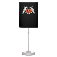 Skeleton Hands A Spooky Halloween Heart Classic Table Lamp