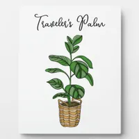 Hand drawn Traveler's Palm Plaque